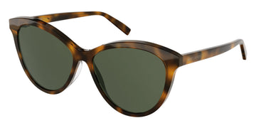 Saint Laurent® SL 456 - Havana / Green Sunglasses