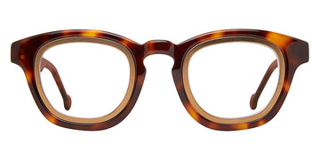 L.A.Eyeworks® SQUIRREL  LA SQUIRREL 1026506 42 - Tennessee Tortoise with Bronze Insert Eyeglasses