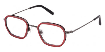 Gold & Wood® TITAN 04 G&W TITAN 04 04 46 - 04 - Brushed Ruthenium/Burgundy Bolivar Eyeglasses