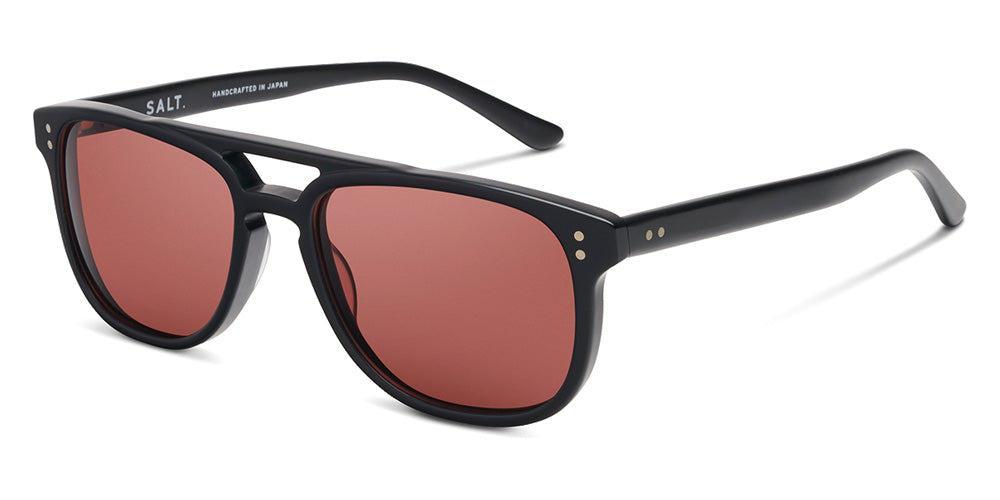 SALT.® VENTURA SAL VENTURA 004 57 - Matte Black/CR39 Crimson Lens Sunglasses