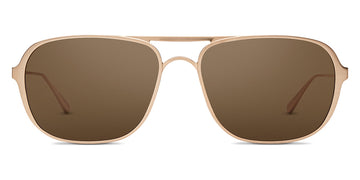 SALT.® YEAGER SAL YEAGER 002 60 - Brushed Honey Gold/CR39 Deep Brown Sunglasses